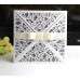 Butterfly Invitation Wedding Invites Reception Cards White Laser Card
